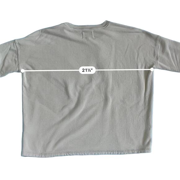 Madewell MWL Lounge Lightweight Sweatshirt Mint Size XS - Picture 9 of 10